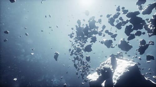 Hazardous Expanse of Treacherous Asteroids Within a Misty Galaxy