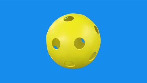 Pickle Ball Rotating Blue Screen