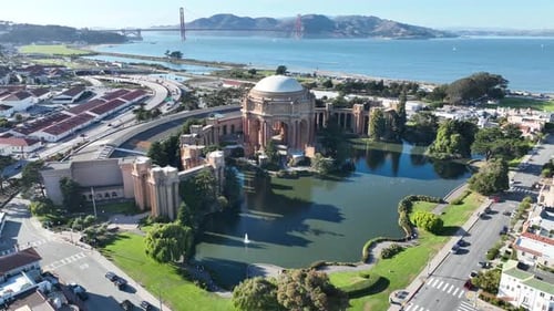 Palace of Fine Arts at San Francisco in California United States.