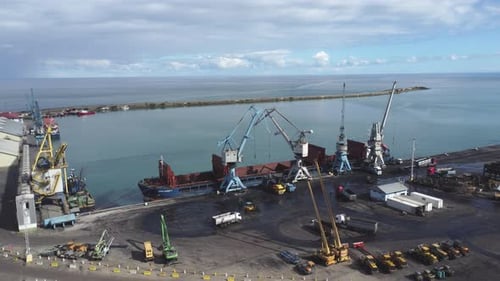 Harbor With Cargo