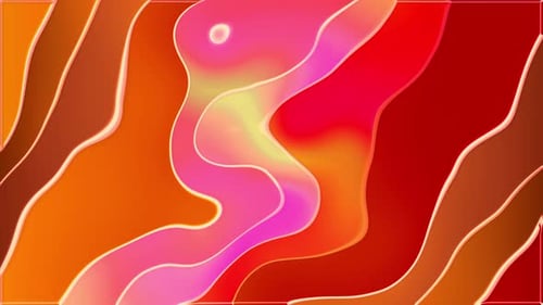 Vibrant Fluid Waves Abstract Motion Background Loop