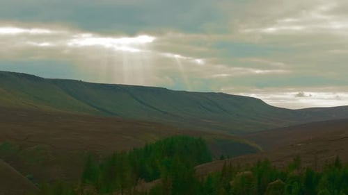 Capturing Majestic Mountain Landscapes Beautifully Engulfed By Stunning Sunlight in Natures Embrace