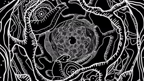 Black And White Psychedelic