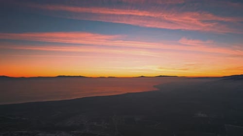 Blick auf den Sonnenuntergang