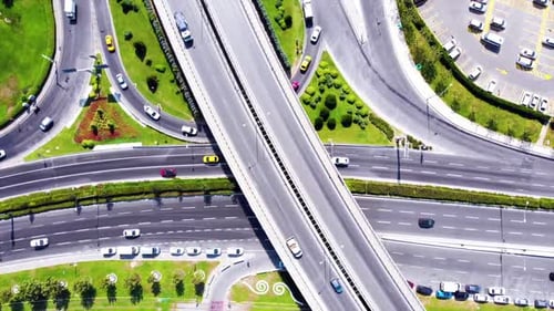 Vehicles in Traffic Drone View