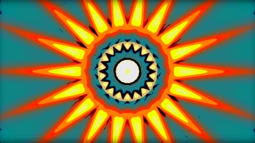 Vibrant Abstract Kaleidoscope Seamless Loop Background