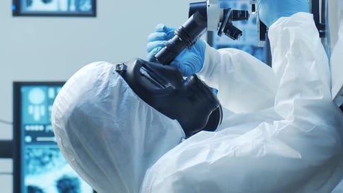 Professional Medical Doctors Working in Hospital Office Making Computer Research Medicine Healthcare