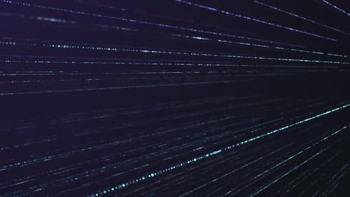Futuristic Glowing Particle Stream Background