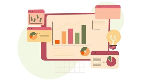 Business Analysis with Showing Financial Graphs