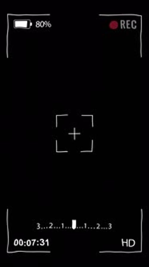 Recording Viewfinder Camera Screen Black And White