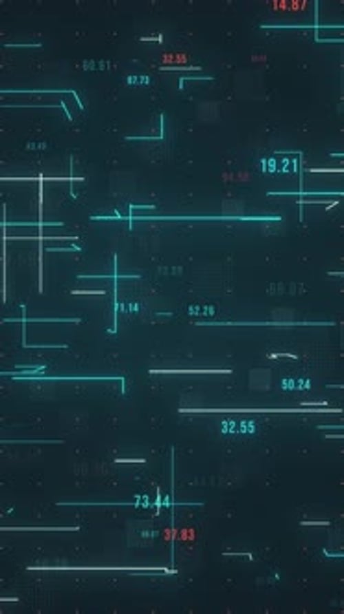 Vertical Video Abstract Technology Lines Animation