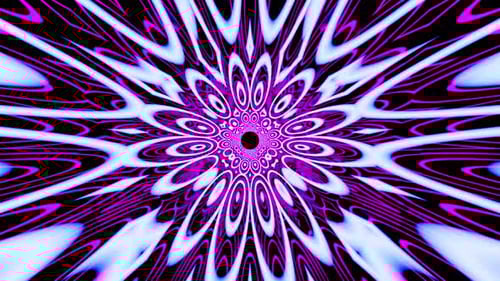 Purple Space Kaleidoscope Vj Loop Background 4K