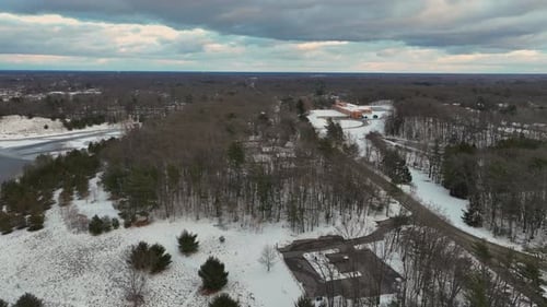 Winds gusting, blowing the drone slightly in the air.