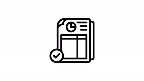 Financial Report Statement Animated Icon