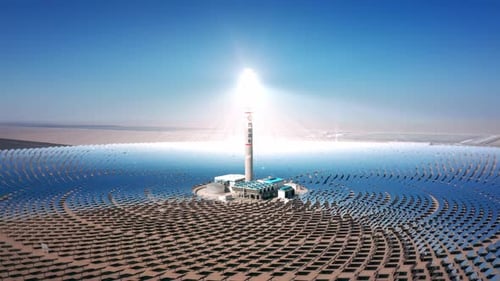 Vue aérienne d'un panneau solaire