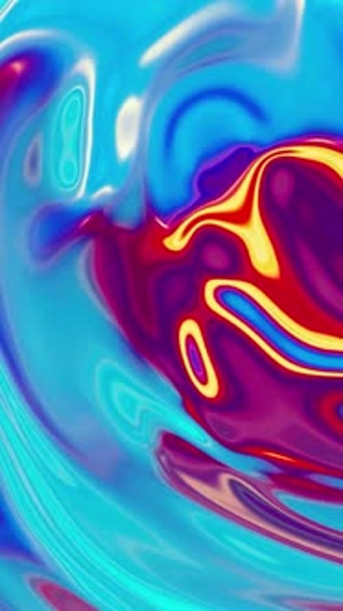 Vibrant Fluid Abstract Liquid Colors Vertical Background