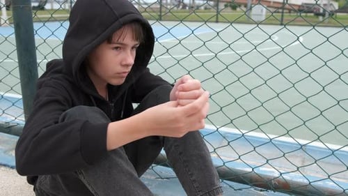 Forcefully Teen by Fence