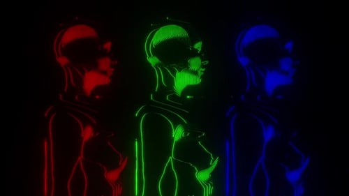 Estructura alámbrica robótica femenina de modulación de cabeza y hombros