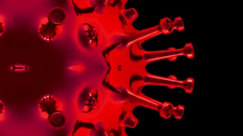 3D Rendering Corona Virus Covid-19 Pandemic