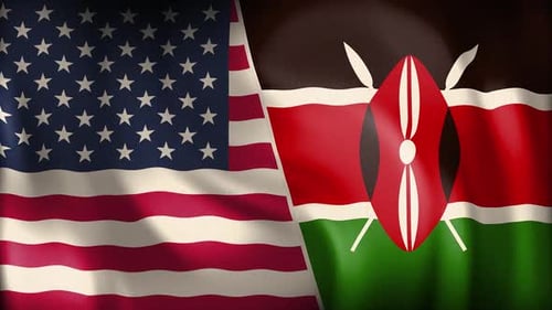 Usa And Kenya Background Loop