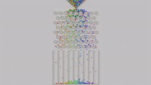 Probability Simulation with Colorful Spheres and Dynamic Bar Graph Formation