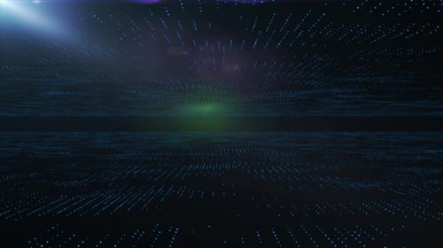 4K Abstract technology background. Futuristic cyberspace, data, hi tech concept. Virtual space