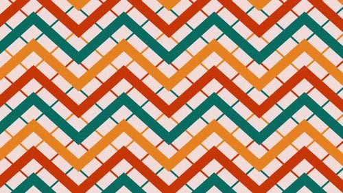 Seamless Pattern With Animated Geometric Background