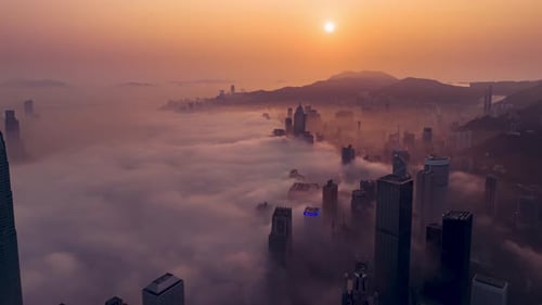 Hong Kong sea of fog Hyperlapse with DJI Mavic3