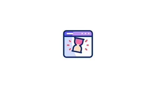 Loading Hourglass Icon Animation in Browser Window