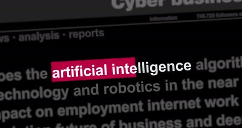 Artificial intelligence deep machine learning and gpt ai headline news titles media