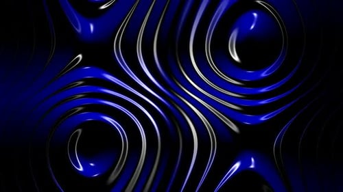 Dynamic Blue Fluid Abstract Waves Looping Background