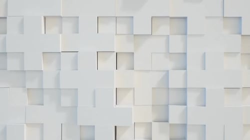 White Geometric Wall Loop