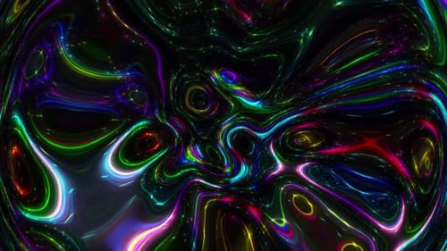 Colorful Abstract Liquid Wave Background Loop V6