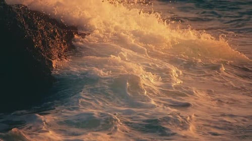 Sunset Sea meets Rocks