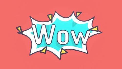 Dynamic Comic Pop Art Wow Text Animation