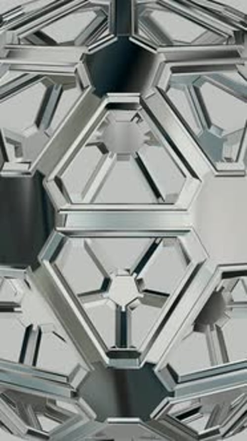 Elite Vertical Background with Silver Elements, Exclusive, 3D Render, Reflection, Unique Design