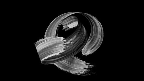 Fluid Artistic Brush Stroke Reveal Animation