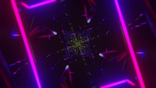 Boucle VJ à motif d'orbe disco métallique clignotant