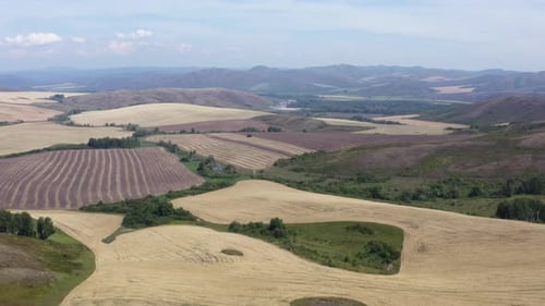 Ackerland in Berggebieten