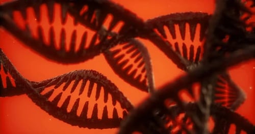 Exploring the Intricate Structure of DNA Amidst a Vivid Glowing Background