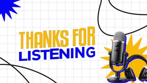 Podcast Outro: Thanks For Listening Animation