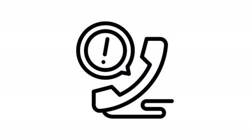 information line icon animation