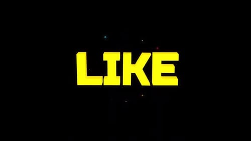3D-Titel „LIKE“ auf Alpha Loop