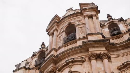 Ancient Sicilian Baroque Church Ragusa Italy