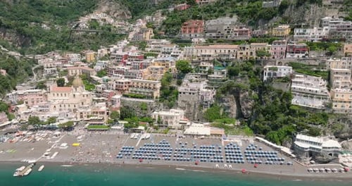 Aerial view of Positano, Amalfi Coast, Italy