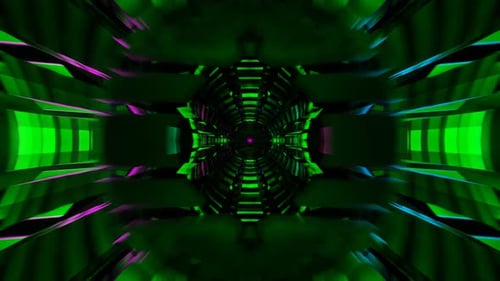 Enchanting Seamless Loop Background Featuring Pulsating Colors in a Futuristic Psychedelic Hypnotic