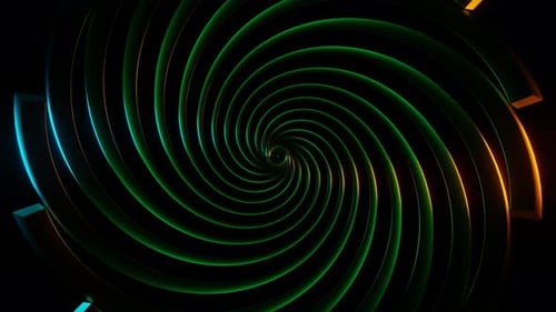 Des stroboscopes hypnotiques créent un fond de boucle VJ au néon palpitant