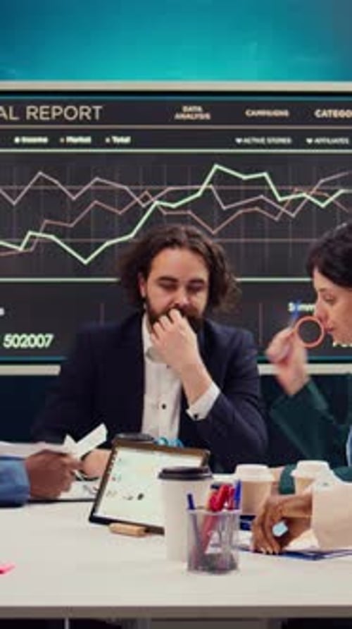 Forecast Affiliates Gathering Infographics Data in Developing Meeting