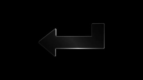 Angled Right Arrow 3d