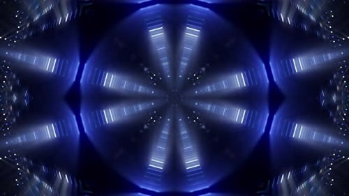 Abstract Neon Laser Vj Background tunnel